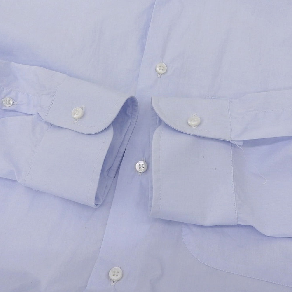 VETEMENTS ヴェトモン コットン デストロイ加工 オーバーサイズシャツ トップス メンズ ライトブルー XS 17SS トップス XS