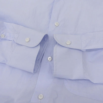 VETEMENTS ヴェトモン コットン デストロイ加工 オーバーサイズシャツ トップス メンズ ライトブルー XS 17SS トップス XS