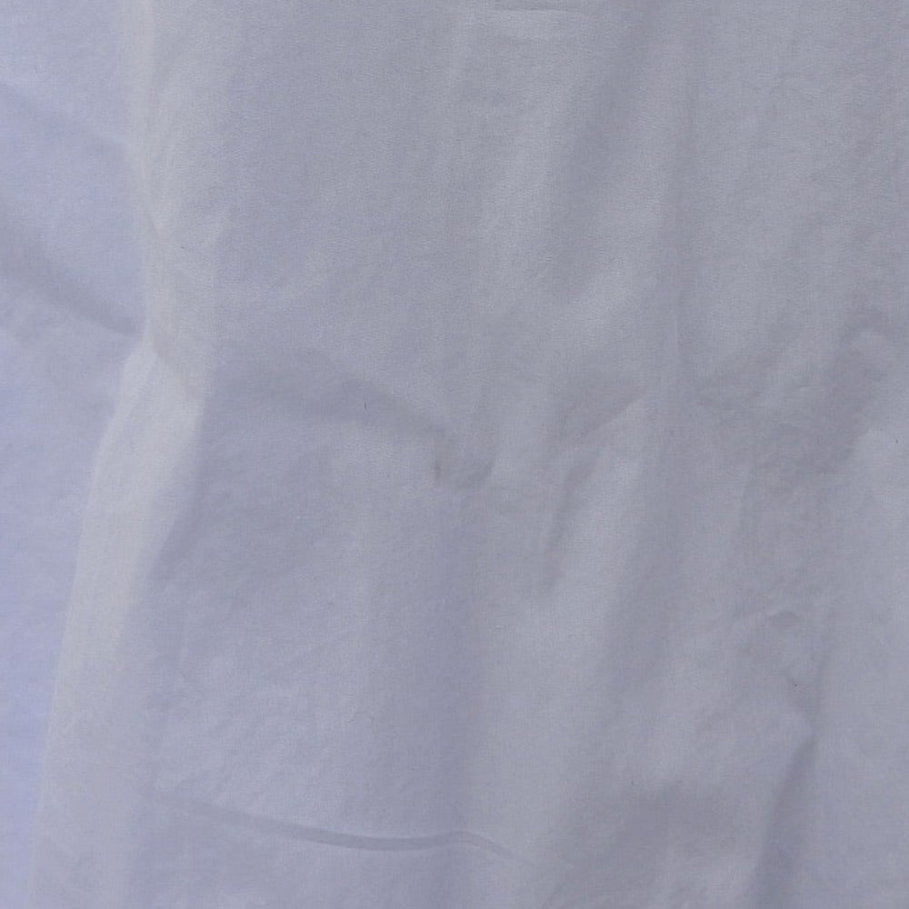 VETEMENTS ヴェトモン コットン デストロイ加工 オーバーサイズシャツ トップス メンズ ライトブルー XS 17SS トップス XS