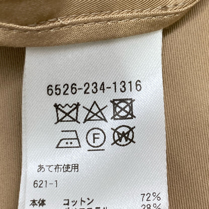 DRAWER ドゥロワー 23SS 6526-234-1316 ﾍﾞｰｼﾞｭ ｺｯﾄﾝｷﾞｬﾊﾞ ｻﾛﾍﾟｯﾄﾜﾝﾋﾟｰｽ ワンピース 38