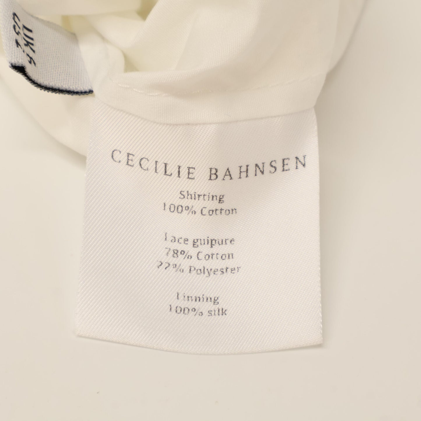 Cecilie Bahnsen セシリー バンセン 【美品】フラワーレース切替 シャツ ワンピース UK6