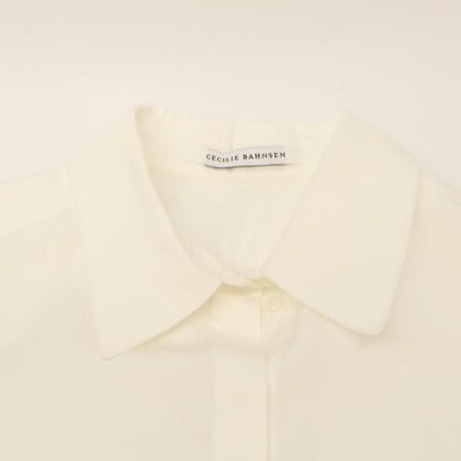 Cecilie Bahnsen セシリー バンセン 【美品】フラワーレース切替 シャツ ワンピース UK6