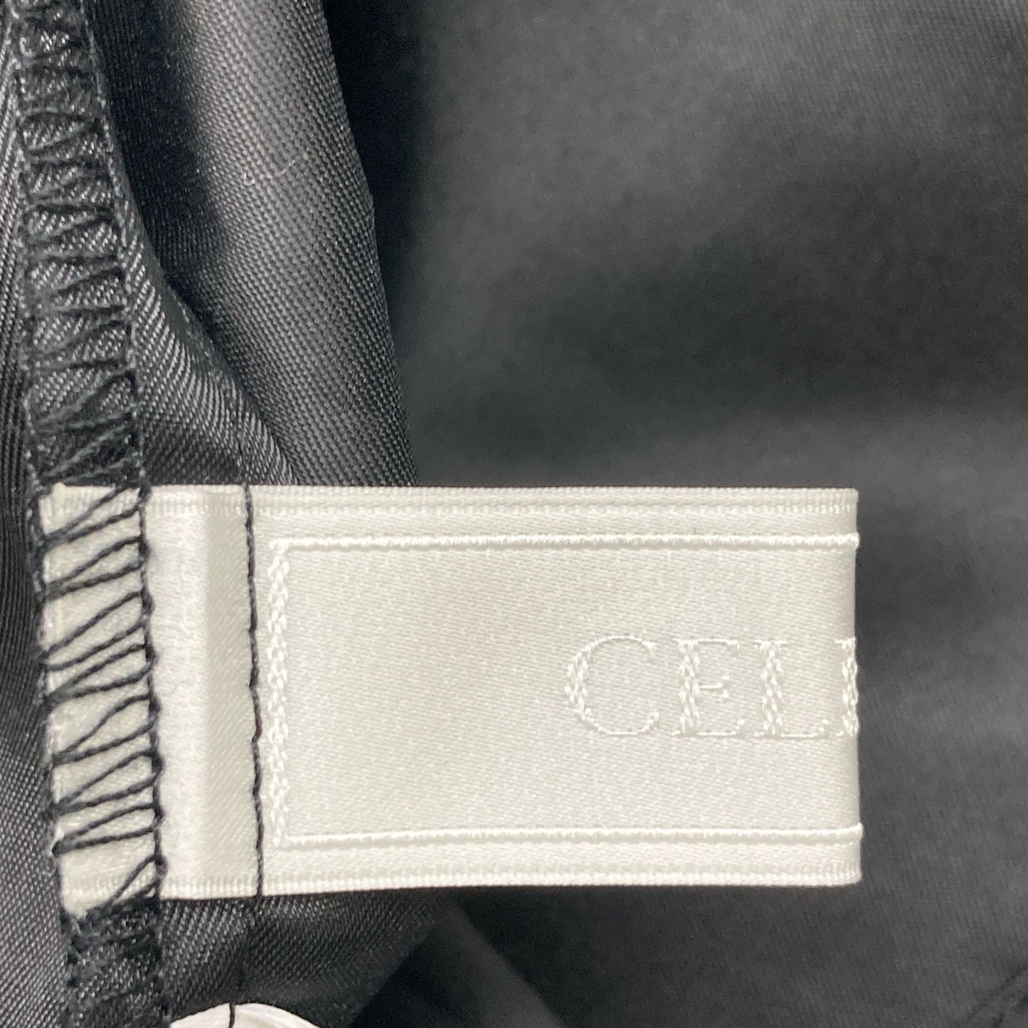 CELFORD セルフォード CWFB241069 ﾌﾞﾗｯｸ ﾅｲﾛﾝ ｽﾓｯｸﾒｯｼｭﾎﾞｳﾀｲﾌﾞﾗｳｽ トップス ONE