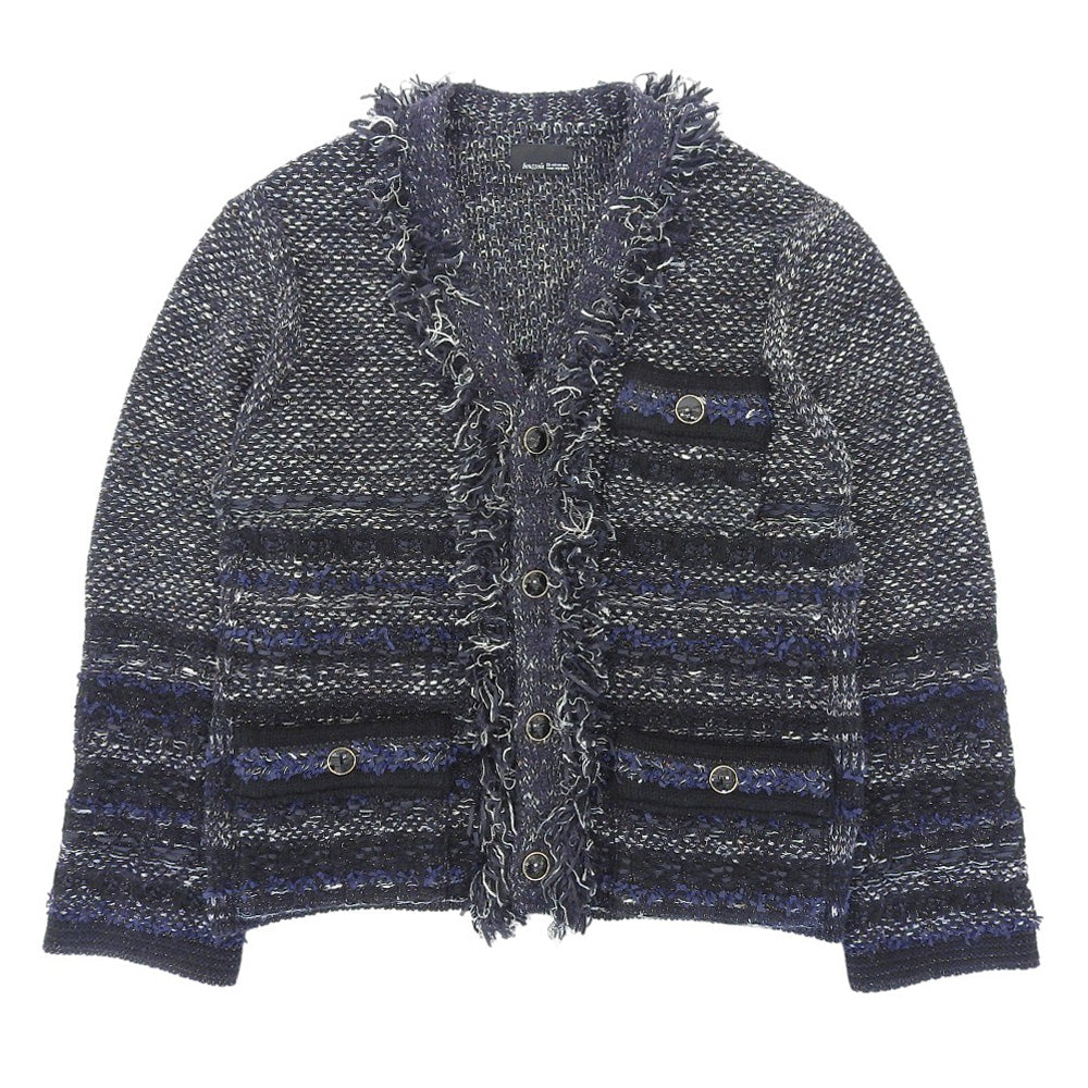 boussole ブソル 美品 ツイード ジャケット レディース ネイビー F ジャケット F