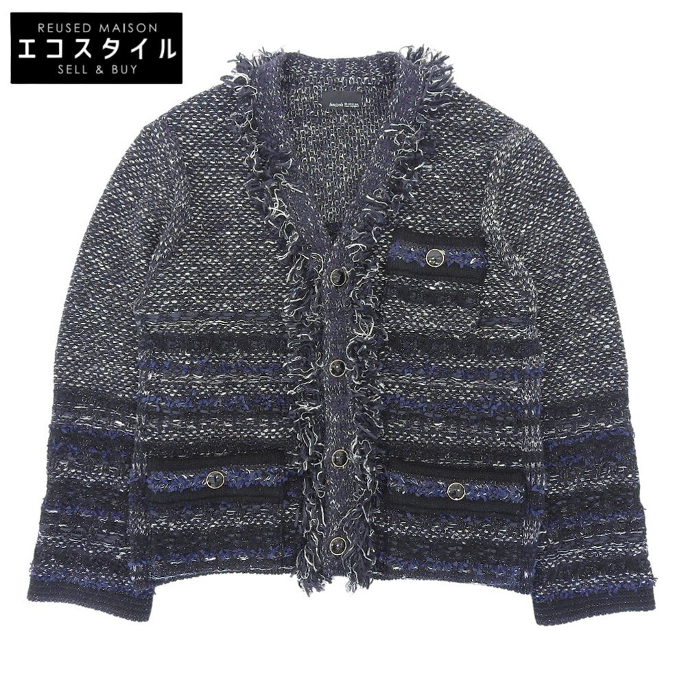 boussole ブソル 美品 ツイード ジャケット レディース ネイビー F ジャケット F