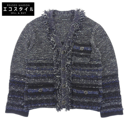 boussole ブソル 美品 ツイード ジャケット レディース ネイビー F ジャケット F