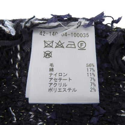 boussole ブソル 美品 ツイード ジャケット レディース ネイビー F ジャケット F