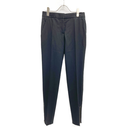 STELLA McCARTNEY ステラマッカートニー 531844 ブラック ウール サイドジップ センタープレステーパードスラックス ボトムス 34