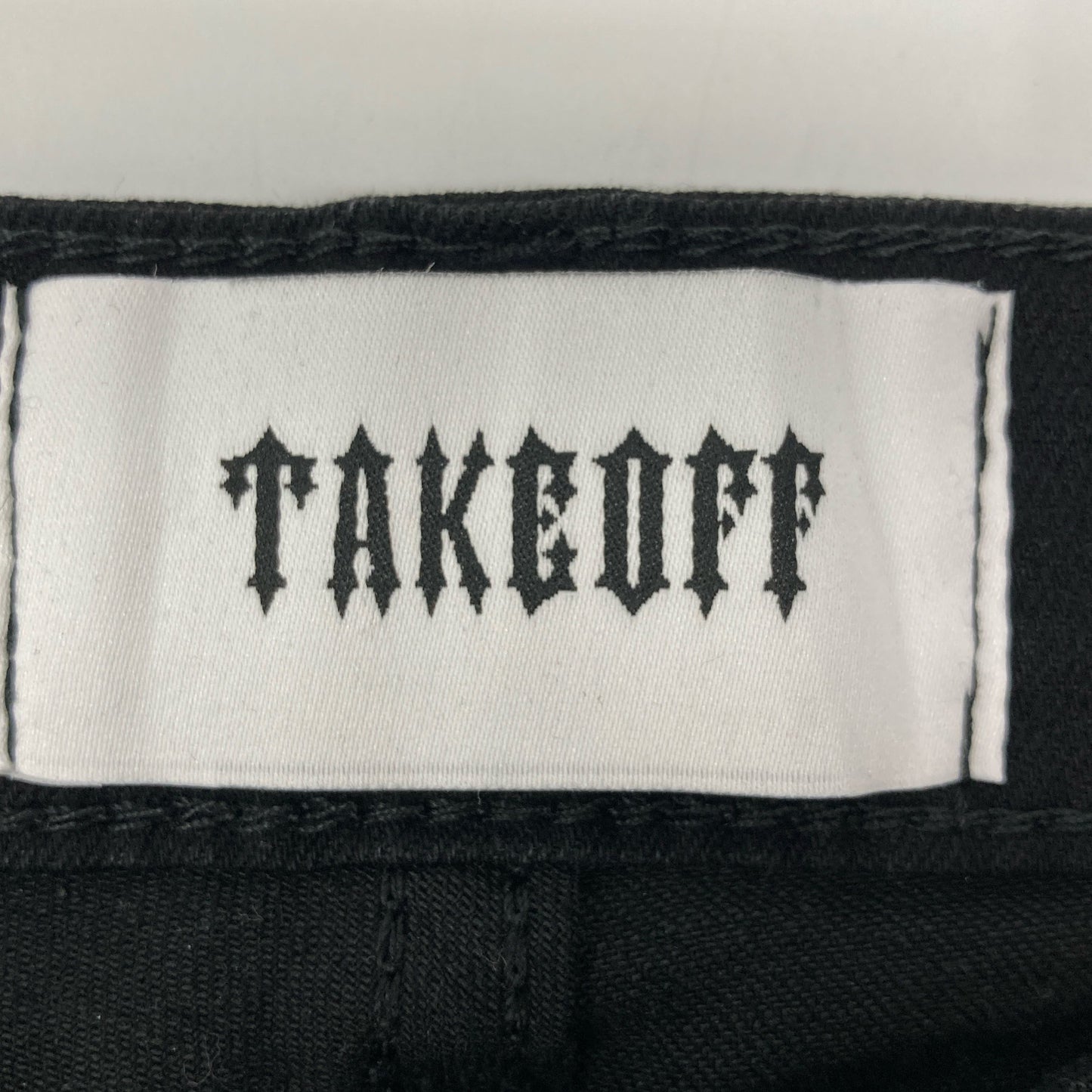 TAKEOFF テイクオフ 【新品同様】クラッシュボーダー ジップフライ デニムパンツ/ ボトムス L