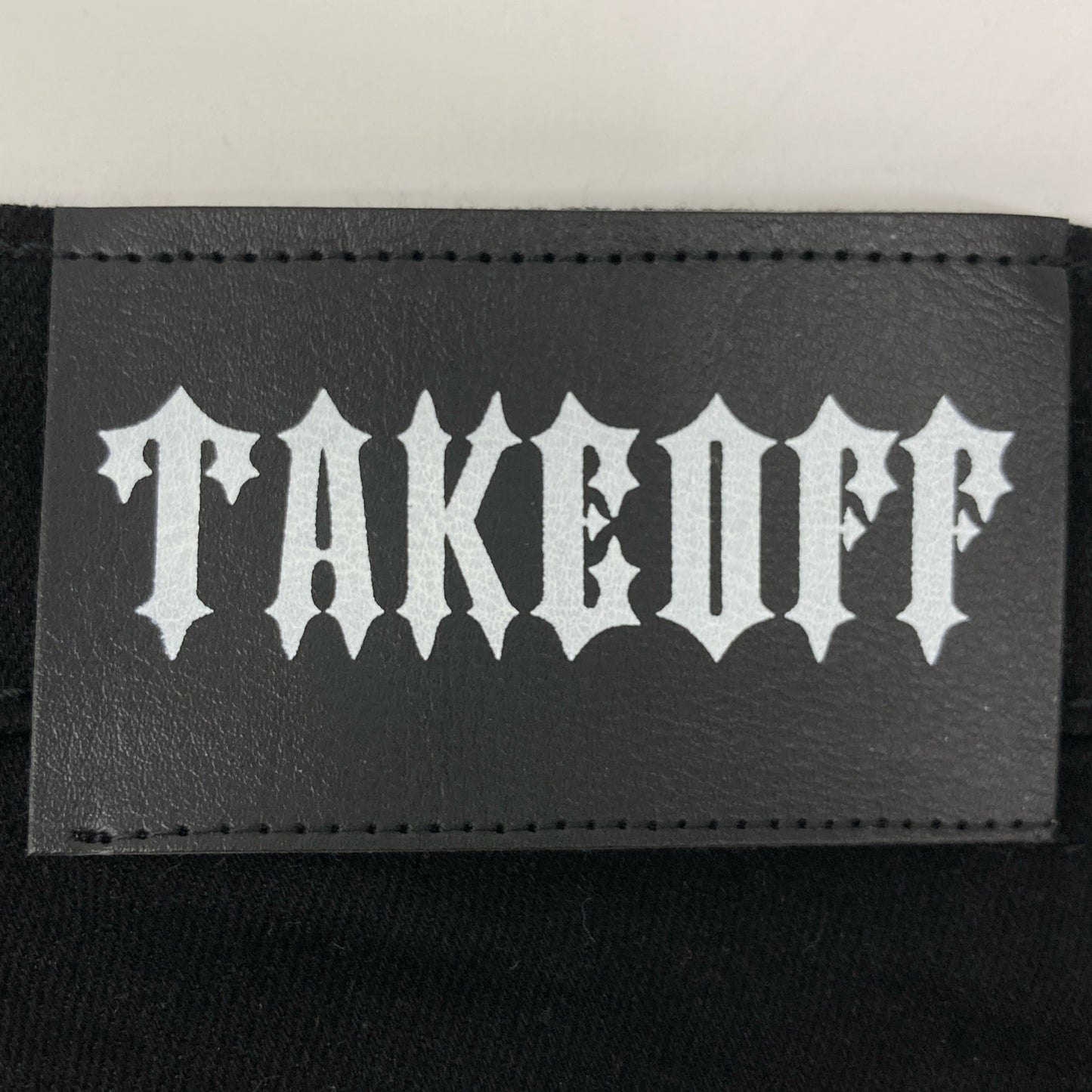 TAKEOFF テイクオフ 【新品同様】クラッシュボーダー ジップフライ デニムパンツ/ ボトムス L