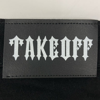 TAKEOFF テイクオフ 【新品同様】クラッシュボーダー ジップフライ デニムパンツ/ ボトムス L