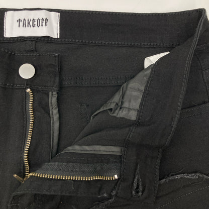 TAKEOFF テイクオフ 【新品同様】クラッシュボーダー ジップフライ デニムパンツ/ ボトムス L