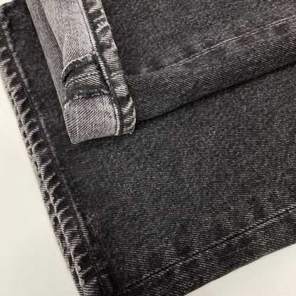 AGOLDE エーゴールドイー A9087-1346 ブラック コットン LOW SLUNG BAGGY ボタンフライ ワイドバギーデニムパンツ ボトムス 25