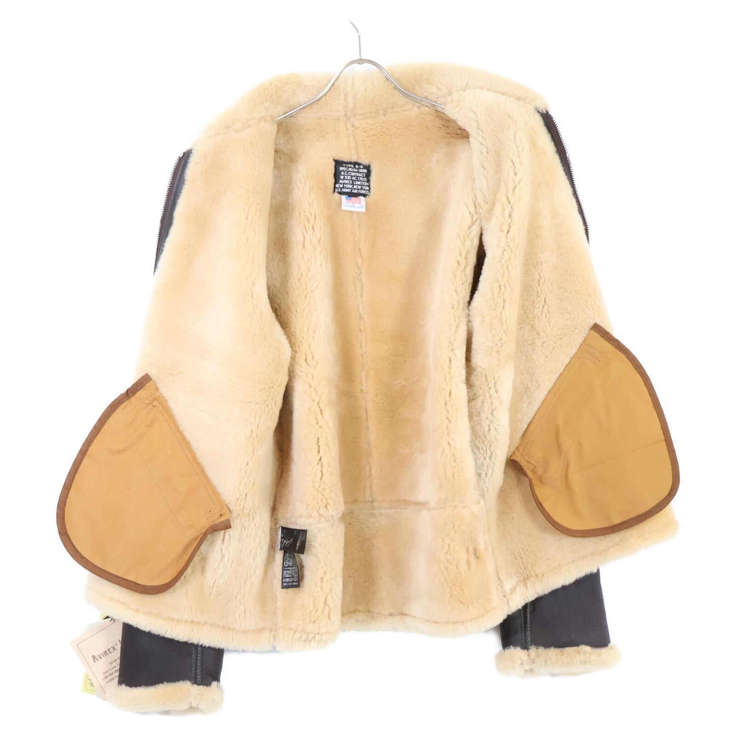 AVIREX アヴィレックス 【新品同様/国内正規】直営店限定 783-3150009 2191003 TYPE B-6 シープスキン ムートン ジャケット 42