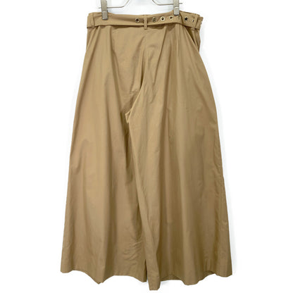 S MaxMara エスマックスマーラ 24191310136 ｷｬﾒﾙ ｺｯﾄﾝ ﾍﾞﾙﾃｯﾄﾞ ﾜｲﾄﾞﾄﾗｳｻﾞｰｽﾞ ボトムス 46