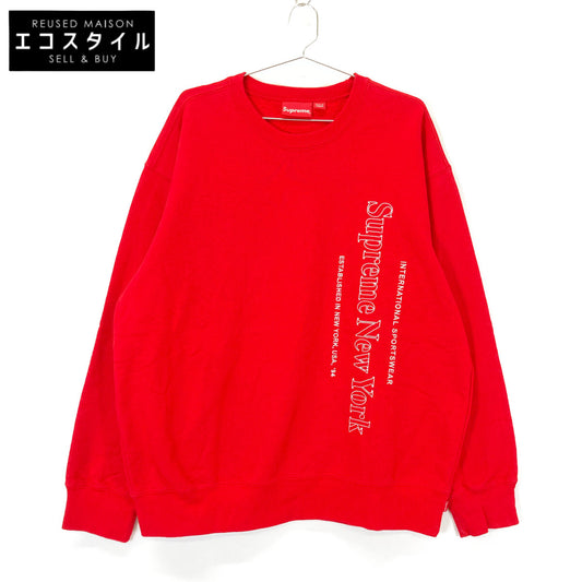 Supreme シュプリーム 20FW ﾚｯﾄﾞ Side Logo Crewneck トップス L