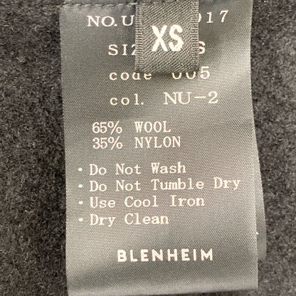 BLENHEIM ブレンヘイム U238-017 ﾌﾞﾗｯｸ ｼｮｰﾙｶﾗｰﾛﾝｸﾞﾗｲﾄｺｰﾄ コート XS