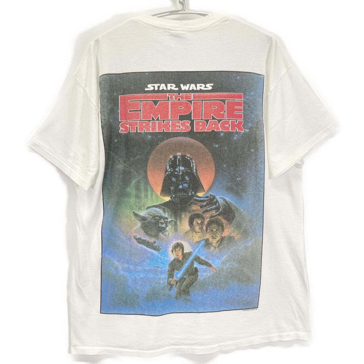 DELTA デルタ 90'S ホワイト スターウォーズ 帝国の逆襲 バックプリントTシャツ トップス XL