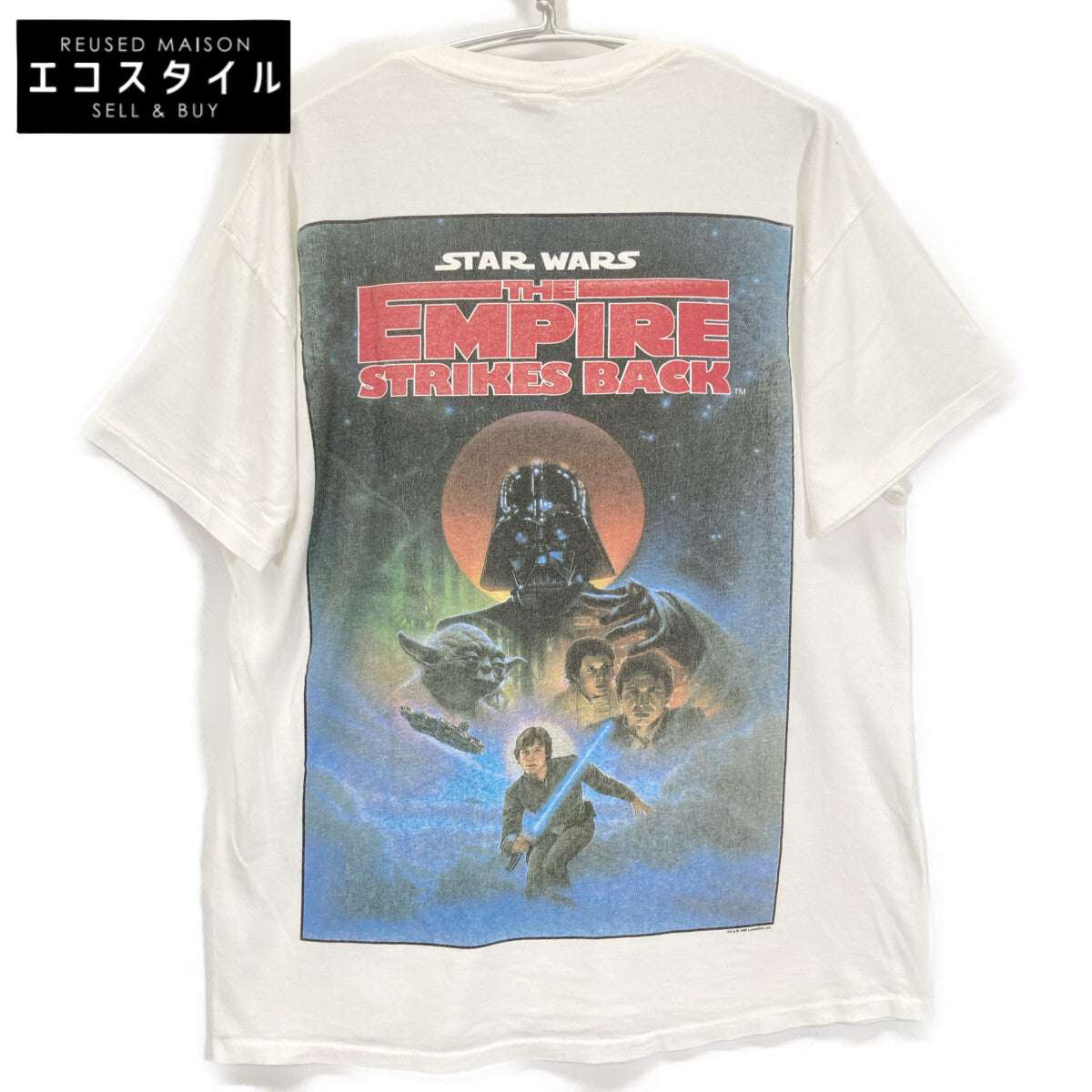 DELTA デルタ 90'S ホワイト スターウォーズ 帝国の逆襲 バックプリントTシャツ トップス XL