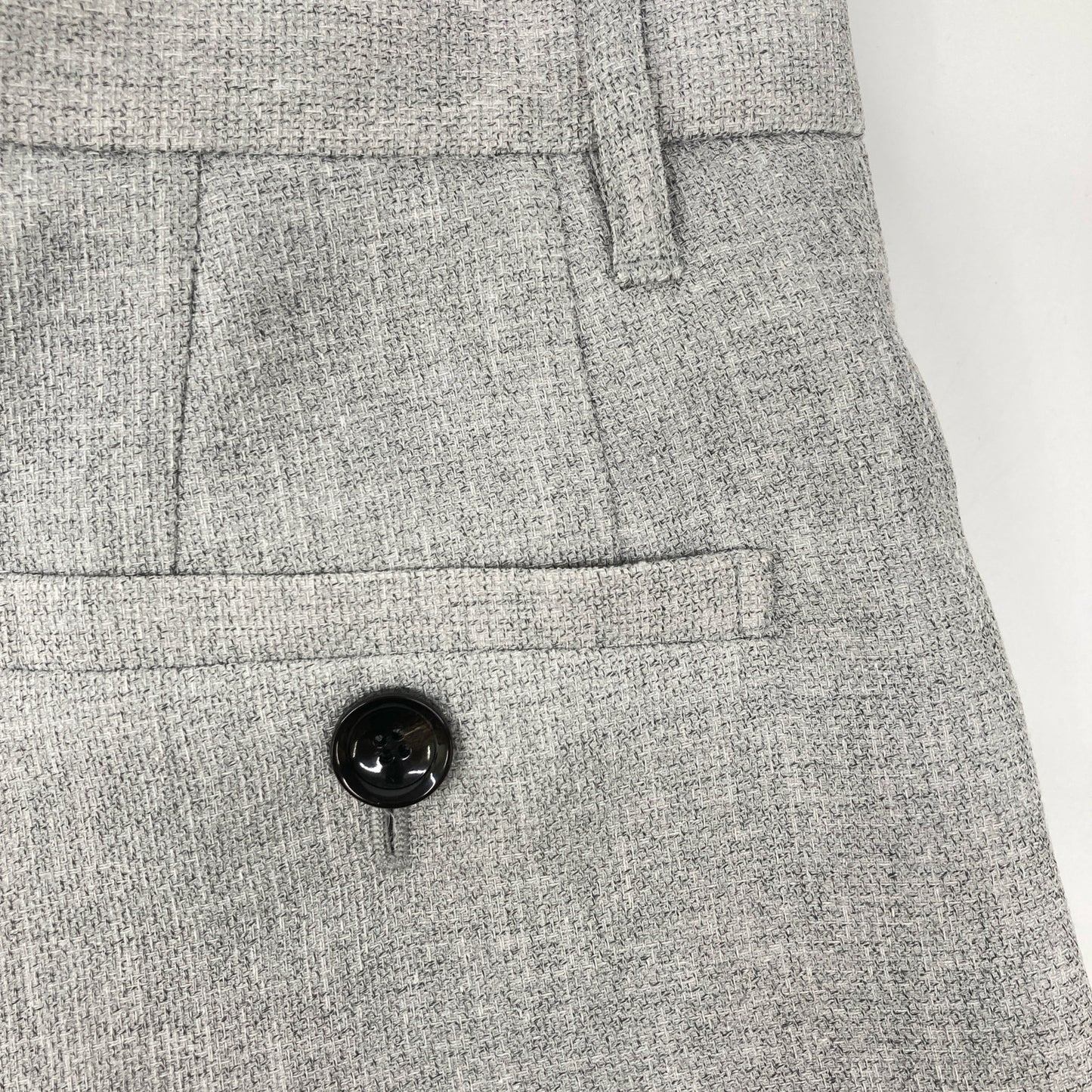 AKIRA NAKA アキラナカ WS2308-GY グレー ポリエステル×コットン センタープレス テーパードスラックス ボトムス 1