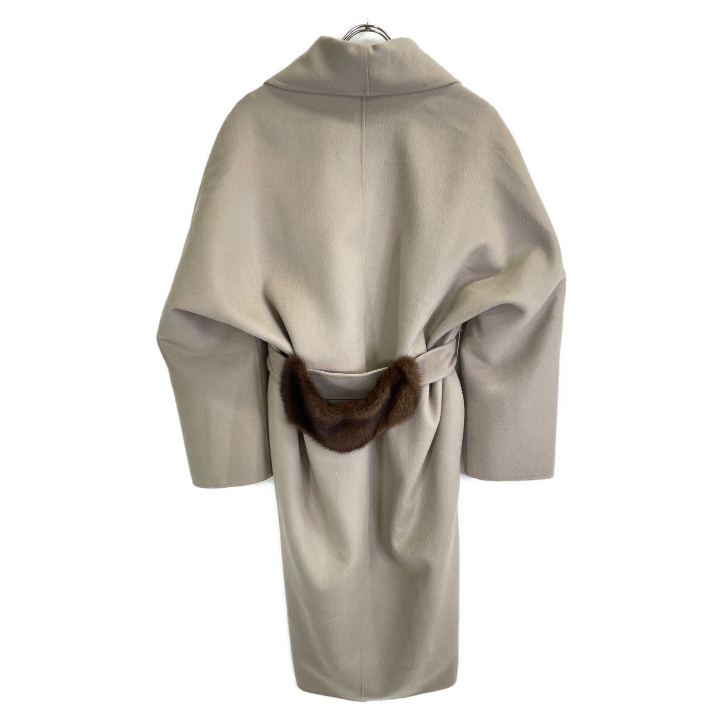 Ava Adore アヴァアドール 531-0281003 ﾍﾞｰｼﾞｭ ｳｰﾙ×ﾐﾝｸﾌｧｰ ﾍﾞﾙﾃｯﾄﾞｼﾝｸﾞﾙｺｰﾄ コート 36