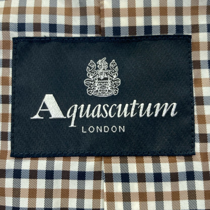Aquascutum アクアスキュータム ﾈｲﾋﾞｰ ｸﾞﾛｸﾞﾗﾝｼﾝｸﾞﾙｺｰﾄ コート 8