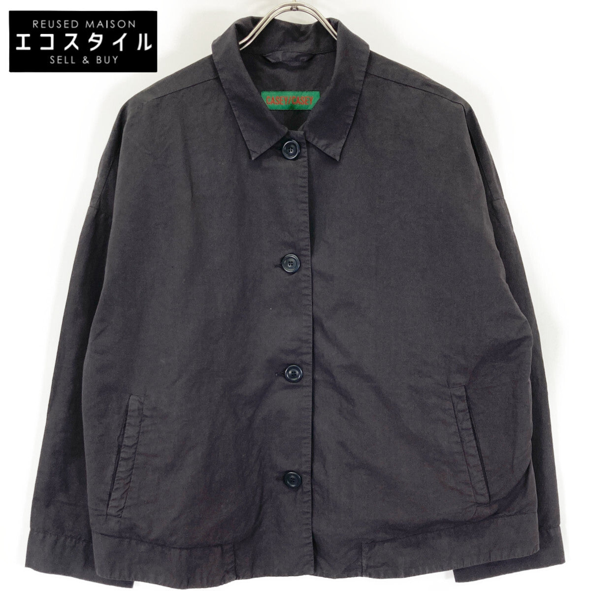 CASEY CASEY ケイシーケイシー 24FV257 ﾌﾞﾗｯｸ ｼﾞｭﾘｴｯﾄｼﾞｬｹｯﾄ ジャケット S