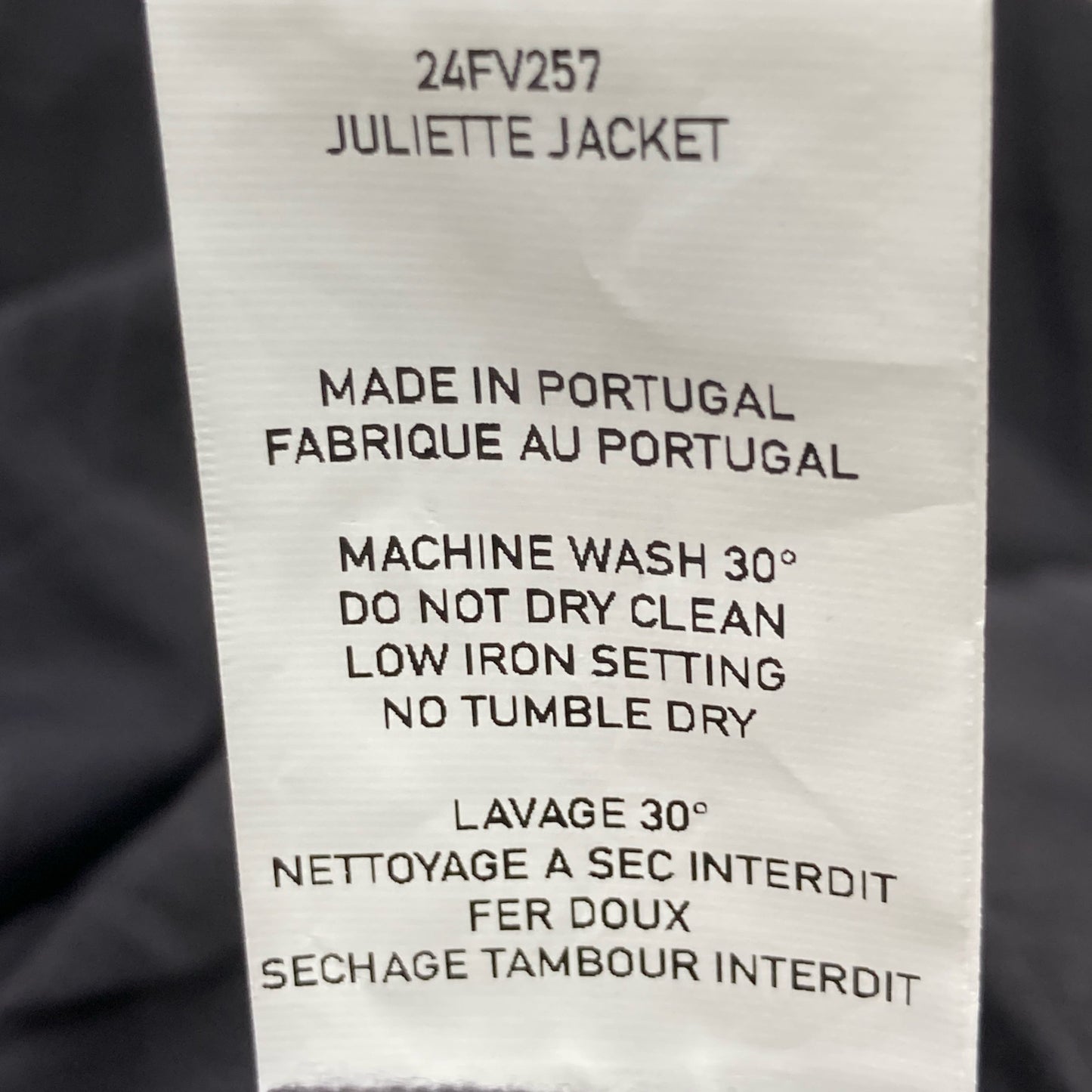 CASEY CASEY ケイシーケイシー 24FV257 ﾌﾞﾗｯｸ ｼﾞｭﾘｴｯﾄｼﾞｬｹｯﾄ ジャケット S