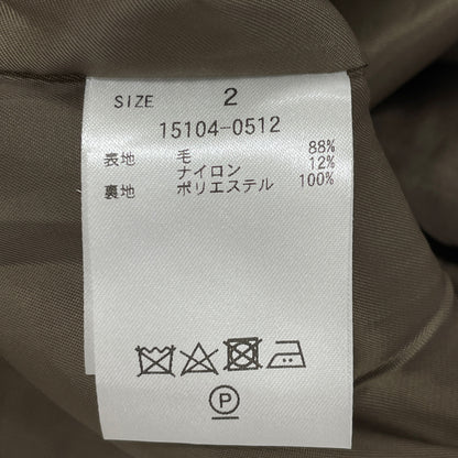 CLANE クラネ 【美品/23AW】15104-0512 ROUND SLEEVE SHORT JACKET チェック ショート ジャケット 2