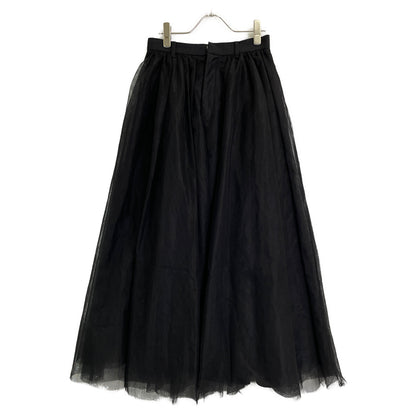 CLANE クラネ 15109-6012 23AW ﾌﾞﾗｯｸ VOLUME LONG PANIER SKIRT ﾁｭｰﾙﾛﾝｸﾞｽｶｰﾄ スカート 2