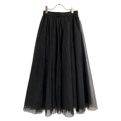 CLANE クラネ 15109-6012 23AW ﾌﾞﾗｯｸ VOLUME LONG PANIER SKIRT ﾁｭｰﾙﾛﾝｸﾞｽｶｰﾄ スカート 2