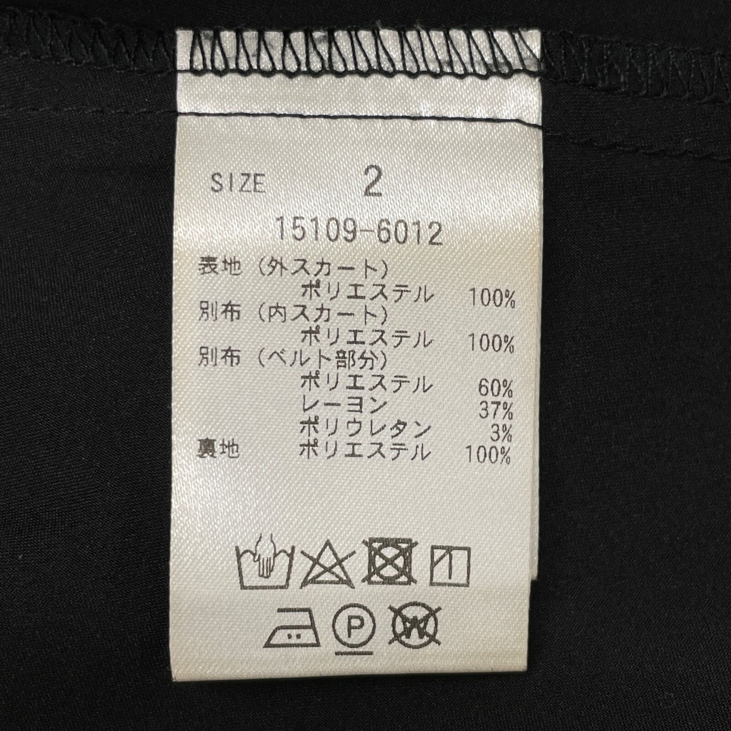 CLANE クラネ 15109-6012 23AW ﾌﾞﾗｯｸ VOLUME LONG PANIER SKIRT ﾁｭｰﾙﾛﾝｸﾞｽｶｰﾄ スカート 2