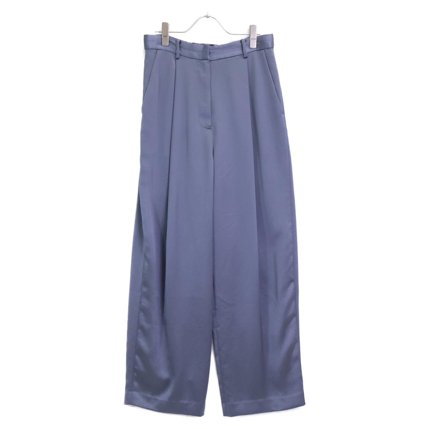 CLANE クラネ 15110-7252 23AW グレー サテンスラックスパンツ ボトムス 2