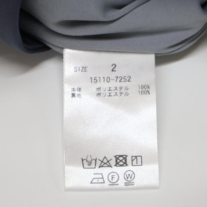 CLANE クラネ 15110-7252 23AW グレー サテンスラックスパンツ ボトムス 2