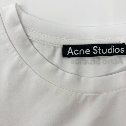 ACNE STUDIOS アクネ ストゥディオズ FA-UX-TSHI00315 ホワイト ピマコットン Faceロゴ ショートスリーブカットソー トップス S