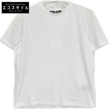 ACNE STUDIOS アクネ ストゥディオズ FA-UX-TSHI00315 ホワイト ピマコットン Faceロゴ ショートスリーブカットソー トップス S