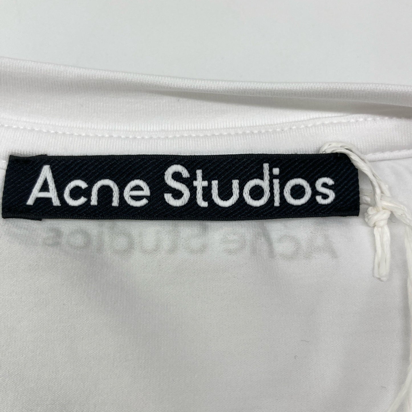 ACNE STUDIOS アクネ ストゥディオズ FA-UX-TSHI00315 ホワイト ピマコットン Faceロゴ ショートスリーブカットソー トップス S
