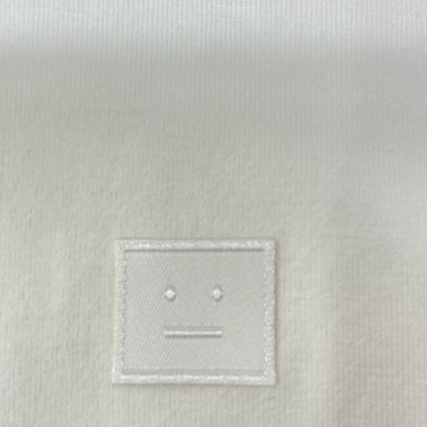 ACNE STUDIOS アクネ ストゥディオズ FA-UX-TSHI00315 ホワイト ピマコットン Faceロゴ ショートスリーブカットソー トップス S