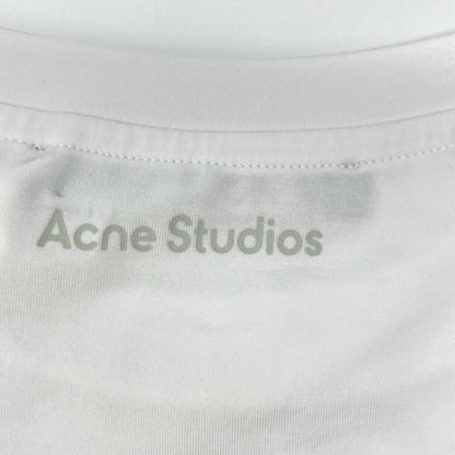 ACNE STUDIOS アクネ ストゥディオズ FA-UX-TSHI00315 ホワイト ピマコットン Faceロゴ ショートスリーブカットソー トップス S