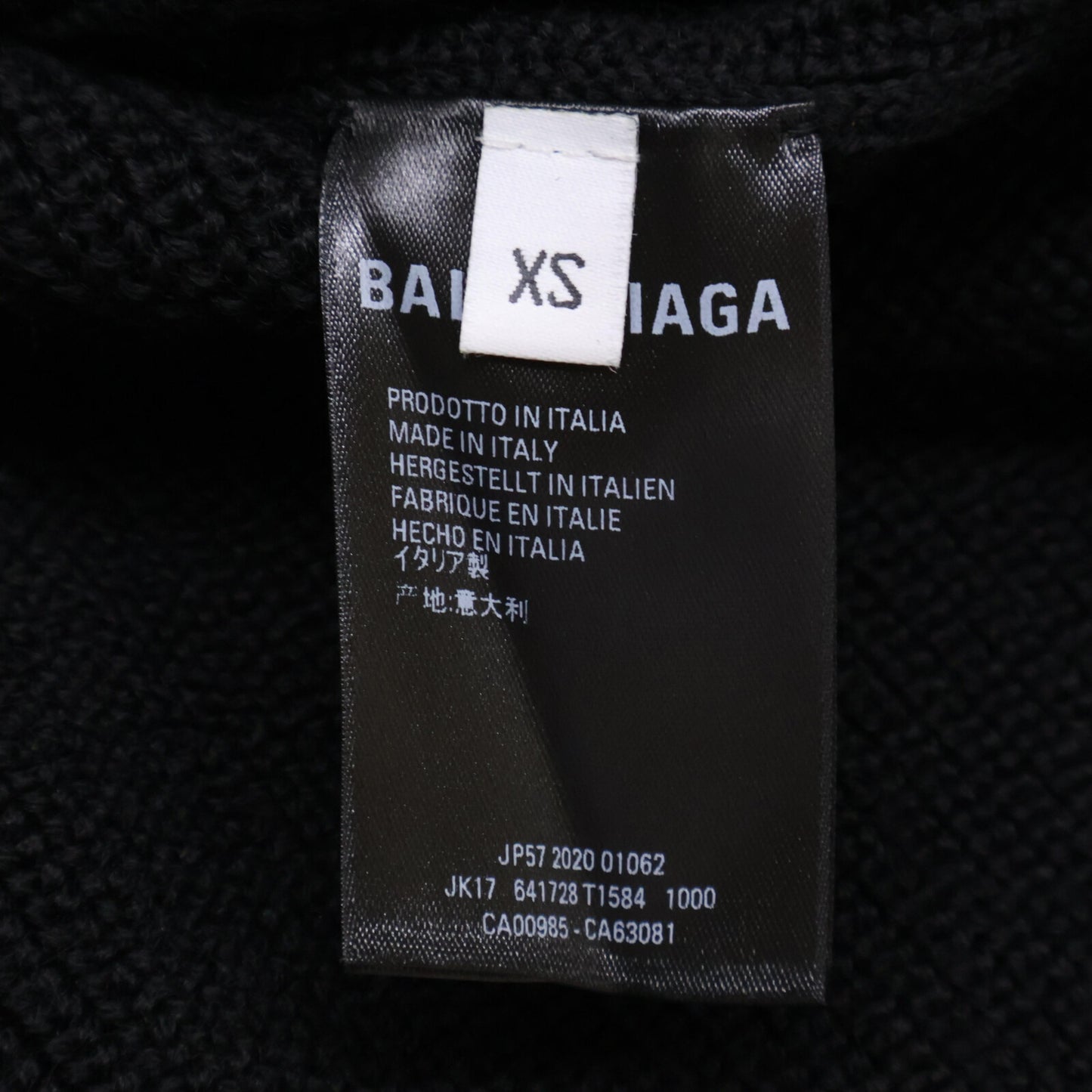 BALENCIAGA バレンシアガ 【美品/国内正規】641728 デムナ期 4本袖 プルオーバー ニットセーター/ トップス XS