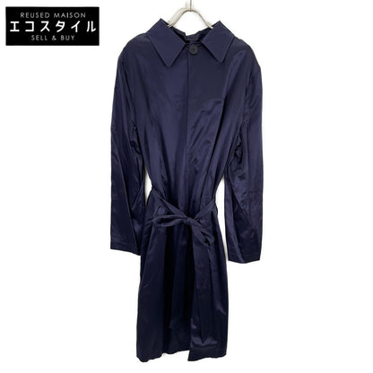 BALENCIAGA バレンシアガ 20AW 642234 ﾈｲﾋﾞｰ back to front trench dress ｻﾃﾝ ﾄﾞﾚｽﾜﾝﾋﾟｰｽ/ｺｰﾄ ワンピース 34