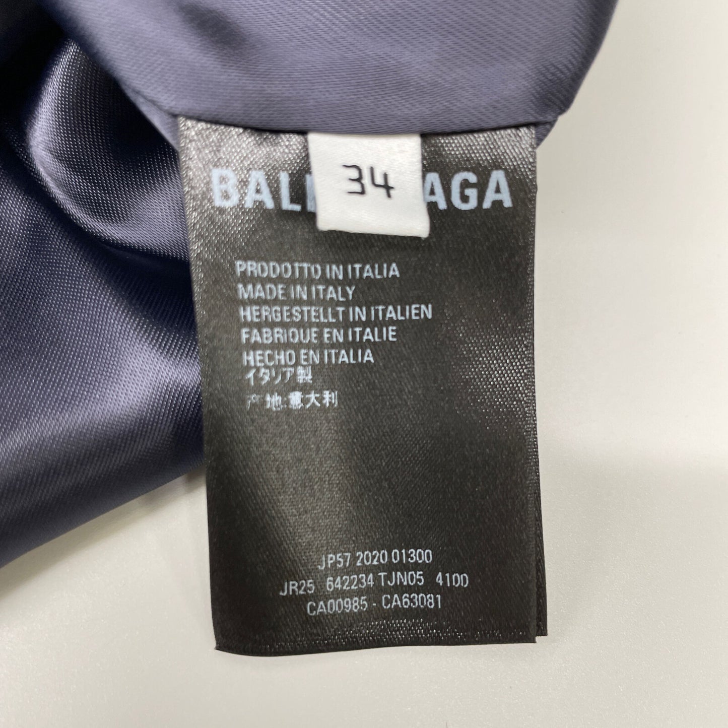 BALENCIAGA バレンシアガ 20AW 642234 ﾈｲﾋﾞｰ back to front trench dress ｻﾃﾝ ﾄﾞﾚｽﾜﾝﾋﾟｰｽ/ｺｰﾄ ワンピース 34