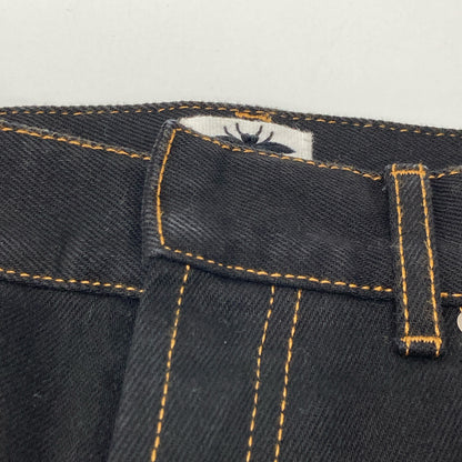 Christian Dior クリスチャンディオール ブラック BEEタグ ボタンフライ クロップドデニムパンツ ボトムス 38