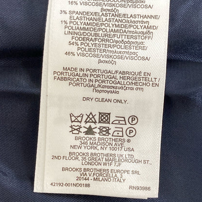 Brooks Brothers ブルックスブラザーズ ブルー ツイードチェックノースリーブワンピース ジャケットセット スーツ セットアップ 2