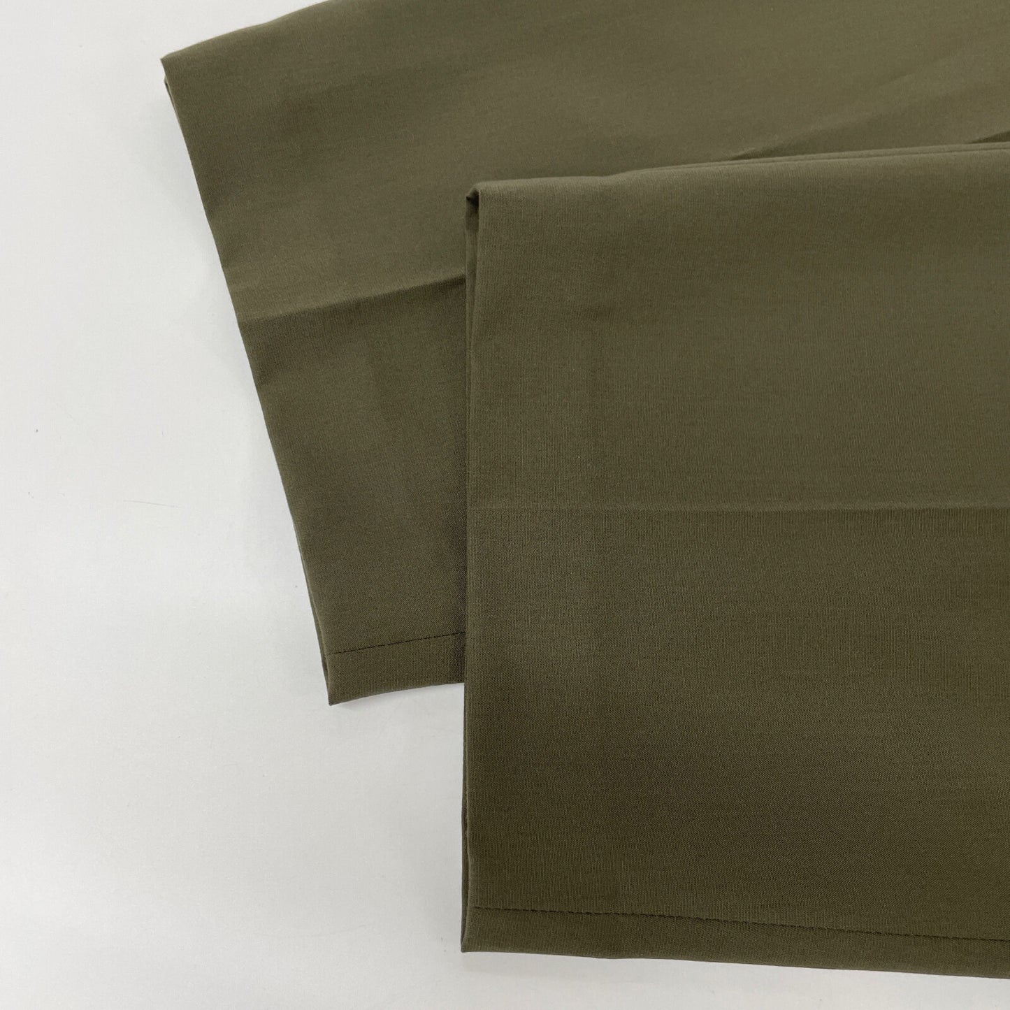 Cellar Door セラー ドアー 24SS 1114-343-8746 カーキ レーヨン混 プリーツスラックスパンツ ボトムス 48