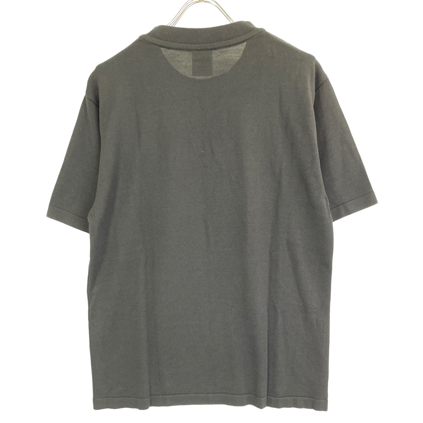 Yonetomi ヨネトミ 95-242-024 ブラック シルク100 ショートスリーブクルーネックニット トップス 3