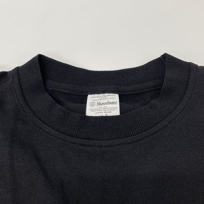 Yonetomi ヨネトミ 95-242-024 ブラック シルク100 ショートスリーブクルーネックニット トップス 3