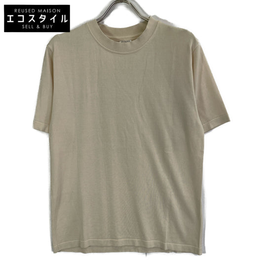 Yonetomi ヨネトミ 95-242-024 アイボリー シルク100 ショートスリーブクルーネックニット トップス 3