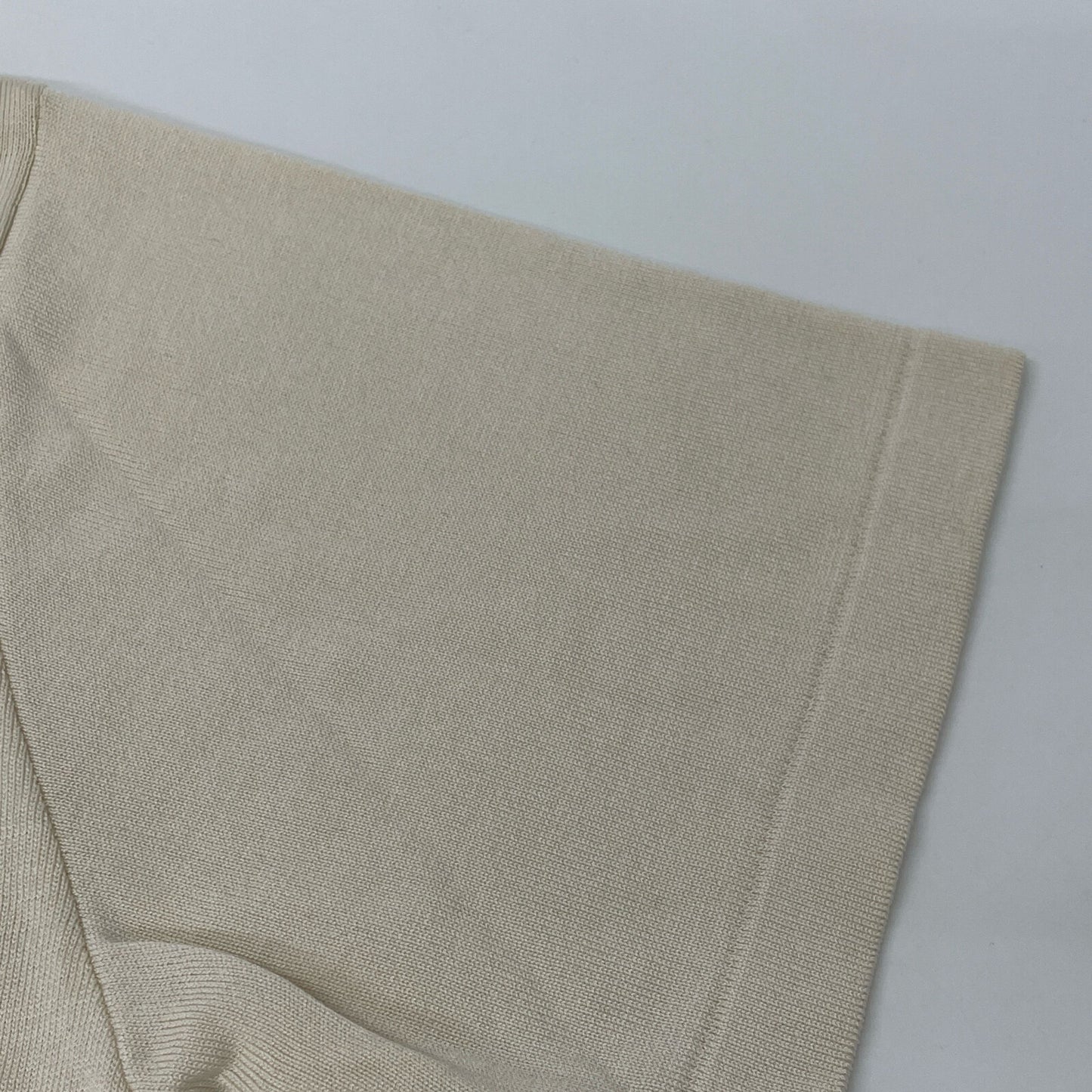 Yonetomi ヨネトミ 95-242-024 アイボリー シルク100 ショートスリーブクルーネックニット トップス 3