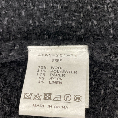 ADAWAS アダワズ ADWS-201-76 ﾌﾞﾗｯｸ ﾆｯﾄﾂｲｰﾄﾞｼﾞｬｹｯﾄ ジャケット F